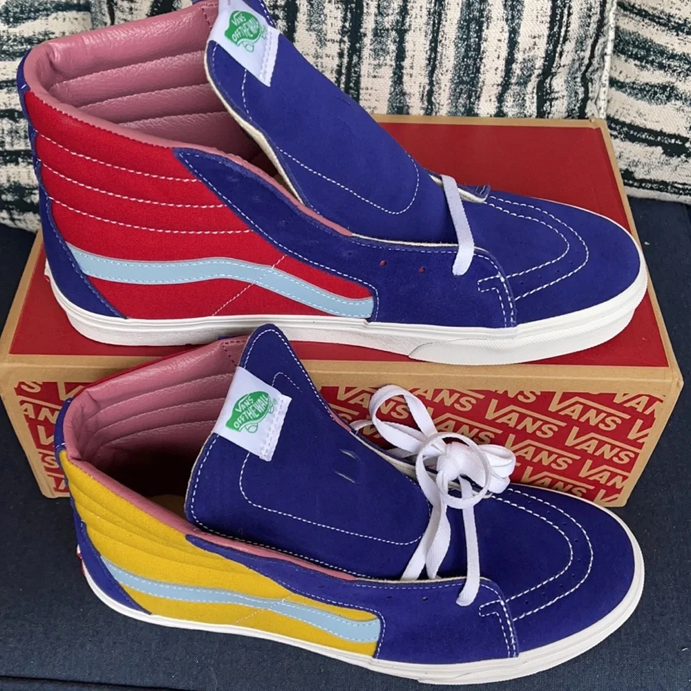 Vans Sk8-Hi Sunshine Multi/True White MENS - Picture 2 of 16